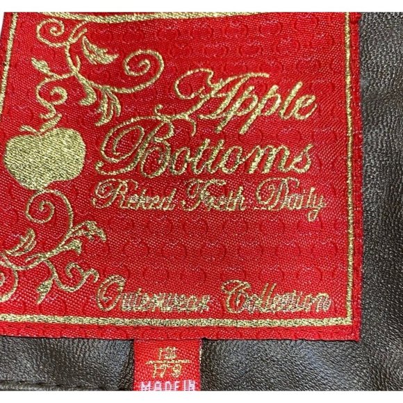 Apple Bottom Jeans Womens Brown Puffer Bomber Jacket - Picture 7 of 7